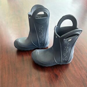 CROCS Kids' Dark Blue Rain Boots